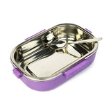 Youp Stainless Steel Purple Color Unicorn Theme Kids Lunch Box Break Time - 700 ml