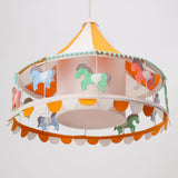 Yellow Carnival Horse Lamp