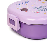 Youp Stainless Steel Purple Color Unicorn Theme Kids Lunch Box Break Time - 700 ml