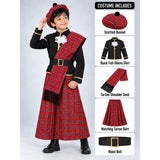 Traditional Scottish Citizen, Kids Halloween Costume Fancy Dress Up