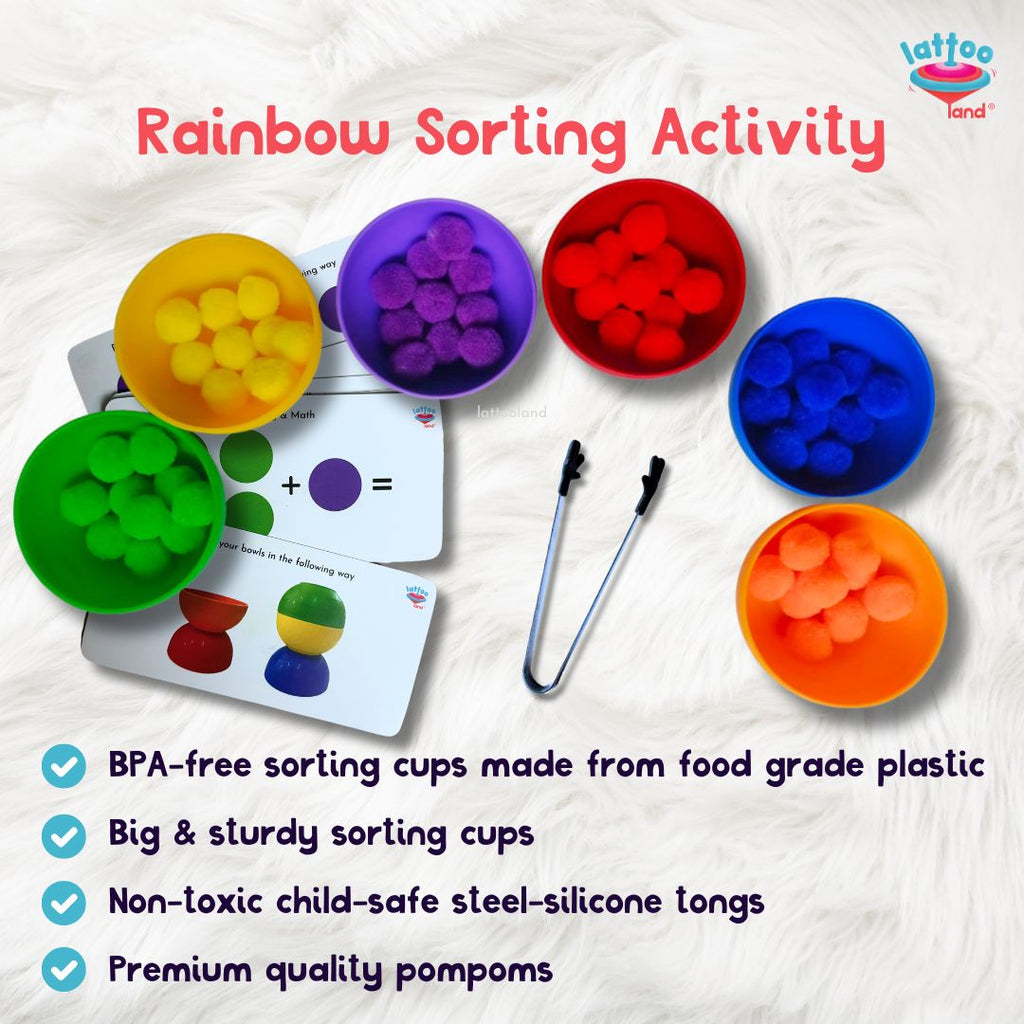 Rainbow Sorting Activity Set for Kids – Popup Kids
