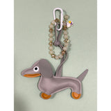 Pet Lover Bag Charm with Beaded Bracelet