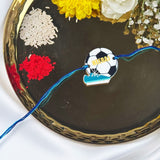Personalized Name Rakhi for Kids - Football Goals