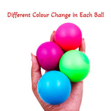 Scoobies Mini Tint Balls: Color-Changing Squishy Balls Set of 4 Balls (Pink, Blue, Purple & Green)