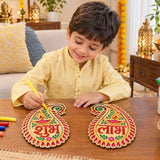 Make your own wooden Festive Shubh Labh (Ambi)