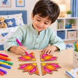 Make your own wooden Festive Lotus Rangoli
