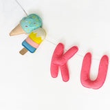 Customized Ice cream children's bunting/garlands