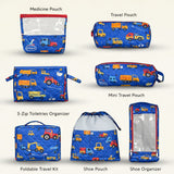 7 Piece Combo - Toiletries Organizer, Foldable Travel Kit, Medicine Kit, Multipurpose Travel Organizer