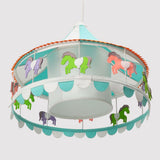 Aqua Carnival Horse Lamp