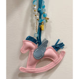 Rocking Pony Bag Charm with Beaded Bracelet
