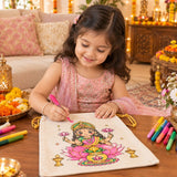 DIY Colouring Goddess Lakshmi Potli Bag