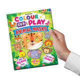 Colour Cut Play: Animal Masks- A Creative Sticker Activity Book for Kids Ages 4–8