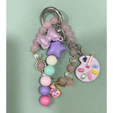 Art Lover Bead Bag Charm with Bracelet