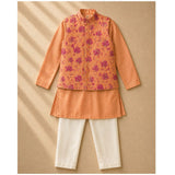Fushia printed bundi set