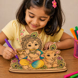 DIY Colouring Wooden Bal Krishna Activity Kit