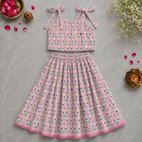 Girls Lehenga Set- Tulips