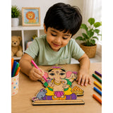 DIY Colouring Wooden Ganesha Activity Kit
