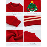 XMAS Tree Star Knitted Winter Cardigan, Christmas Sweater for Kids