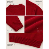 Maroon Cable-Knit Winter Cardigan, Christmas Sweater for Kids