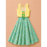 Mint leaf tassel Lehenga Set