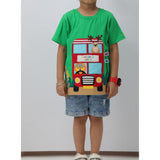Green Safari tour bus T-shirt