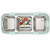 3 Compartment Meal Time Bento Lunch Box - Sports Equipment