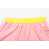 3pcs Pink Flower Power Matching Top,leggings & Jacket style Swimwear set for Pre Teens & Teens.