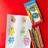 Scentos Scented Coloured Pencils Pack of 12