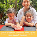 Berrybee 6-in-1 Montessori Pre-Writing Board, Educational & Durable (3 Subjects in 1)