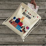 Pawty Time Drawstring Bag (Canvas)