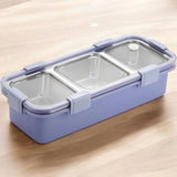 3 Compartment Meal Time Bento Lunch Box - Stitch