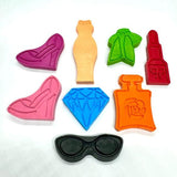 Barbie Theme Crayon Set of 8