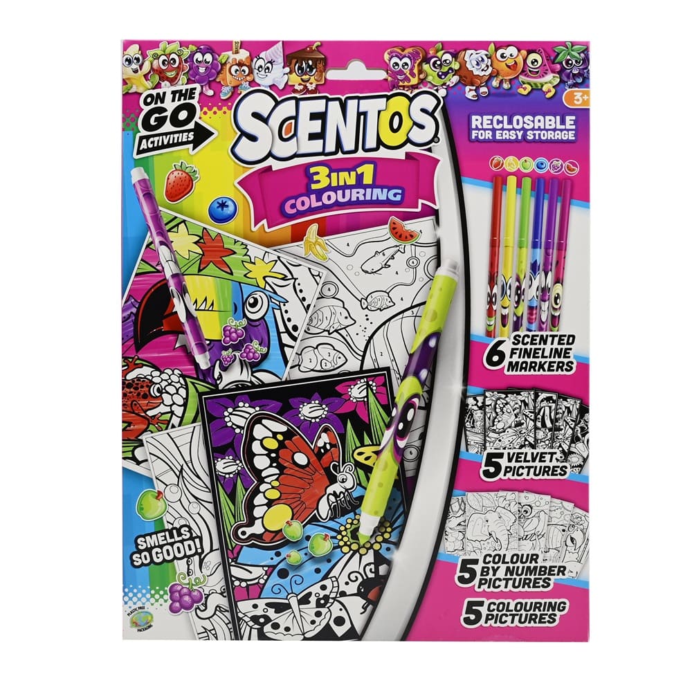 Scentos On The Go 3 in 1 Colouring