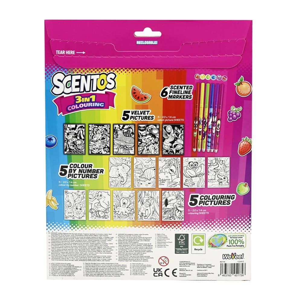 Scentos On The Go 3 in 1 Colouring