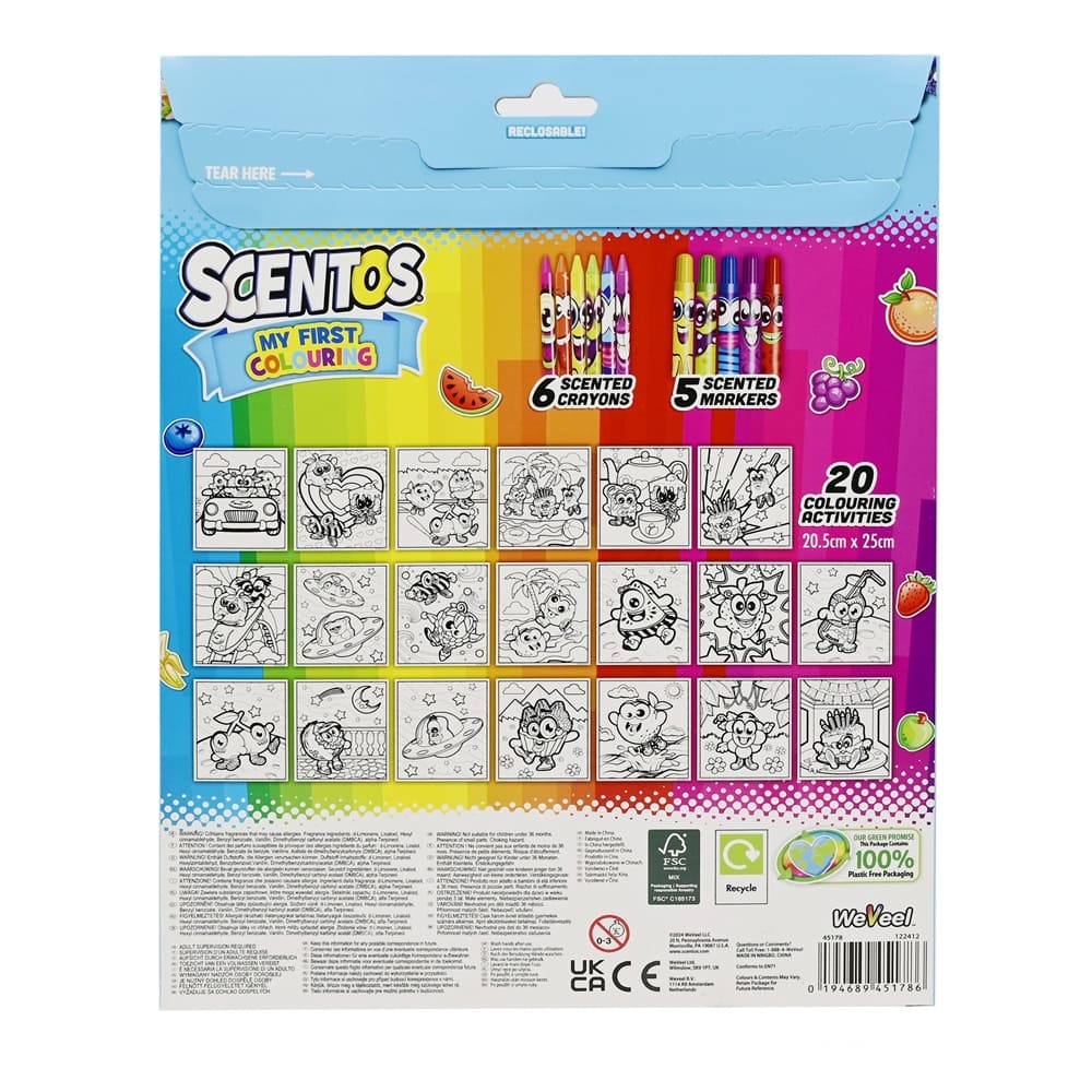 Scentos On The Go My First Colouring
