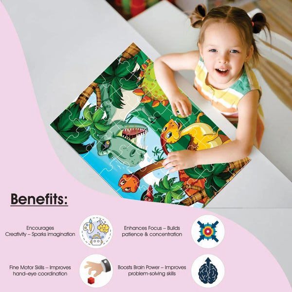 Buy Dino Land Zigsaw Puzzle – Popup Kids