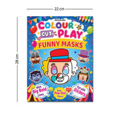 Colour Cut Play :  Funny Masks- A Creative Sticker Activity Book for Kids Ages 4–8