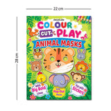 Colour Cut Play: Animal Masks- A Creative Sticker Activity Book for Kids Ages 4–8