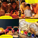 Festive Glow DIY diya stand painting kit - Craft Your Own Festival Magic!