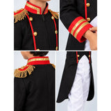 Black & Red Pirate Captain, Kids Halloween Costume Fancy Dress Up