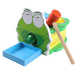 Wooden Frog Ball Hammering Table