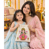 DIY Colouring Goddess Lakshmi Potli Bag