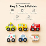 Wooden City Building Blocks Set (115 Pieces)