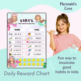 Daily Reward Chart Personalised - Mermaid Cove