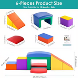 Oplus 6-piece Fun and versatile Soft Play Set for Kids - Multicolor