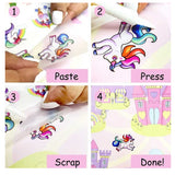 Rub-A-Scene Stickers – DIY Transfer Sticker Activity Set for Kids (100+ Stickers | Fairyland, Dreamland & Desert Scenes)