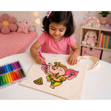 DIY Colouring Dancing Ganesha Tote Bag