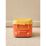 Orange Cartoon Toy Bus-Shaped Kids Mini Toys/Cars Storage Box