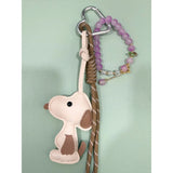 Pet Lover Bag Charm with Beaded Bracelet