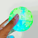 Scoobies Crystal Ball – LED Flashing Bouncing Ball | Sensory Playtime Toy | Safe & Durable | Portable Fun for Kids 3+
